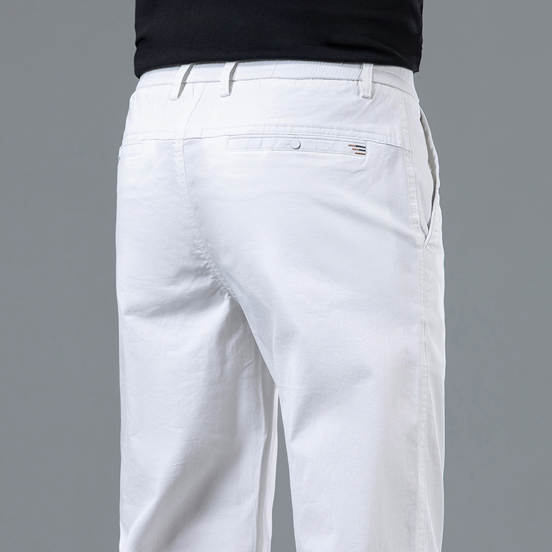 Streetwear Brand Pants - Yazlık erkek hafif kesim düz beyaz