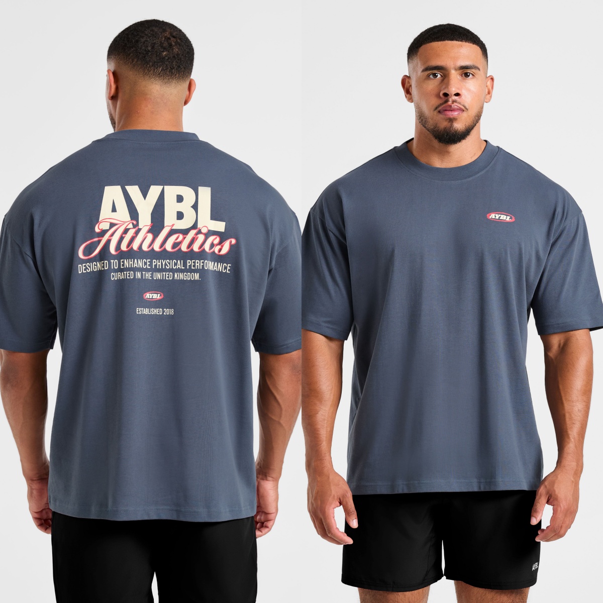 Streetwear Gym Brand - Klasik Atletizm Yazılı Büyük Beden Moda