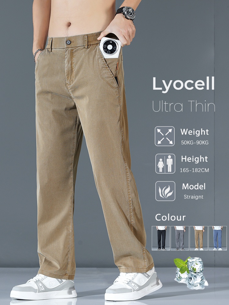Streetwear Brand Pants - Ultra-ince Lyocell Moda Gevşek Rahat Pantolon