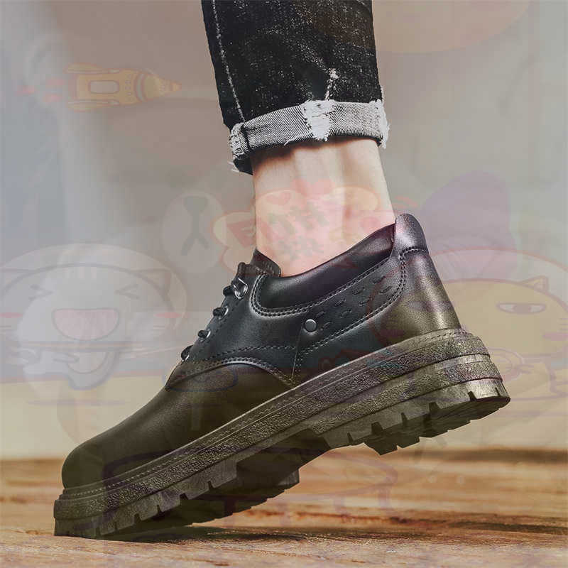 Streetwear Gym Brand - Koyu Doğal Deri Moda Eğitmenler Tenis