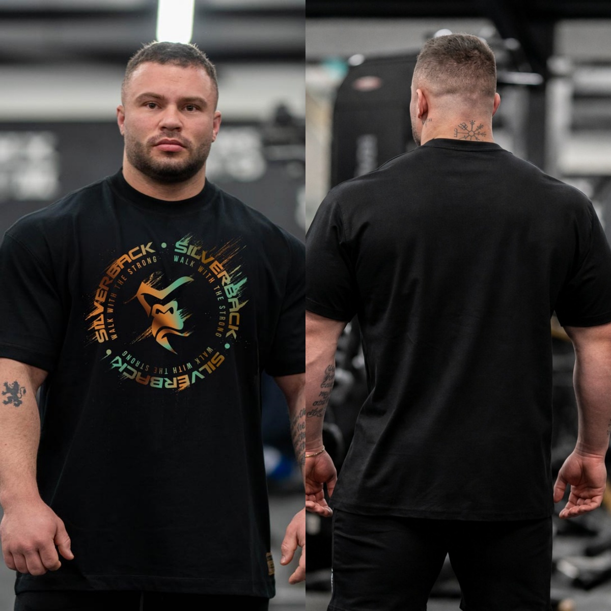 Streetwear Gym Brand - Breaker Oversized Silverback GYM Fitness Antrenman