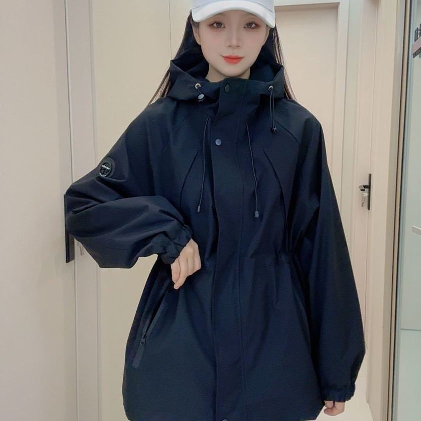 Streetwear Brand Designer - Kapüşonlu Ceket Kadın, İlkbahar-Sonbahar Rüzgarlık, Lüks