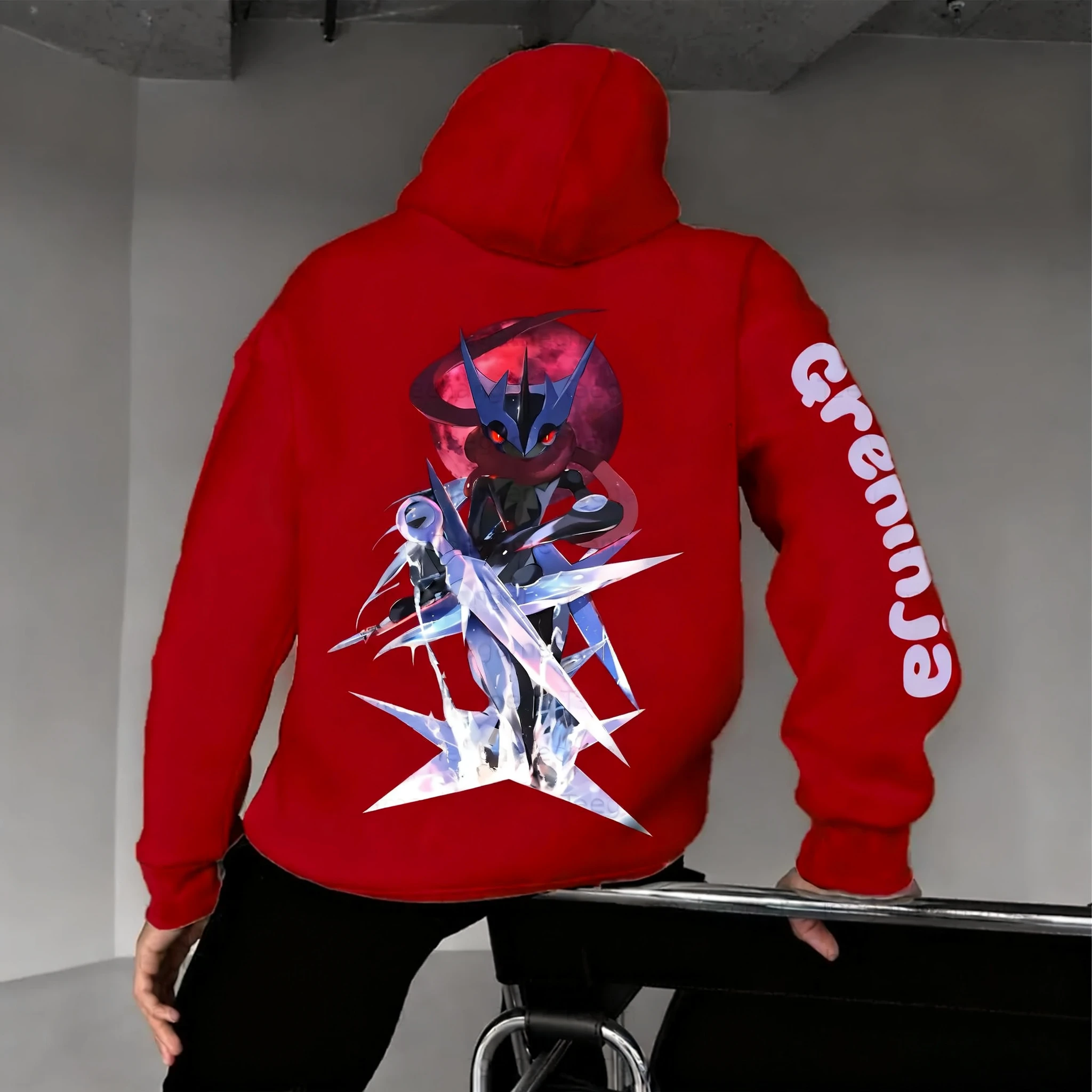 Streetwear Brand - Pokémon Anime Greninja Ortak Markalı Kapüşonlu