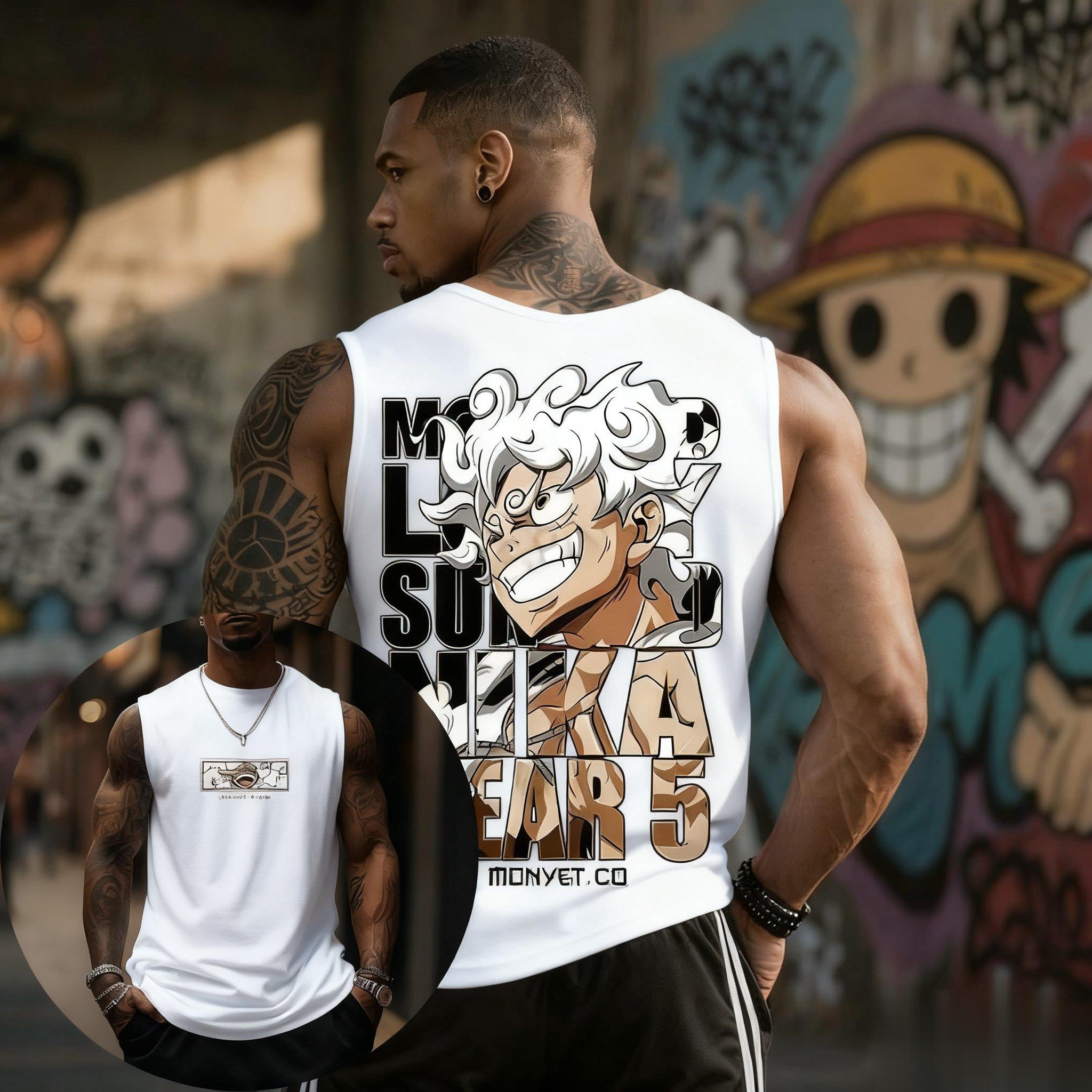 One Piece Luffy Gear 5 Atlet E - Streetwear Gym Brand incelemesi ve fiyatı