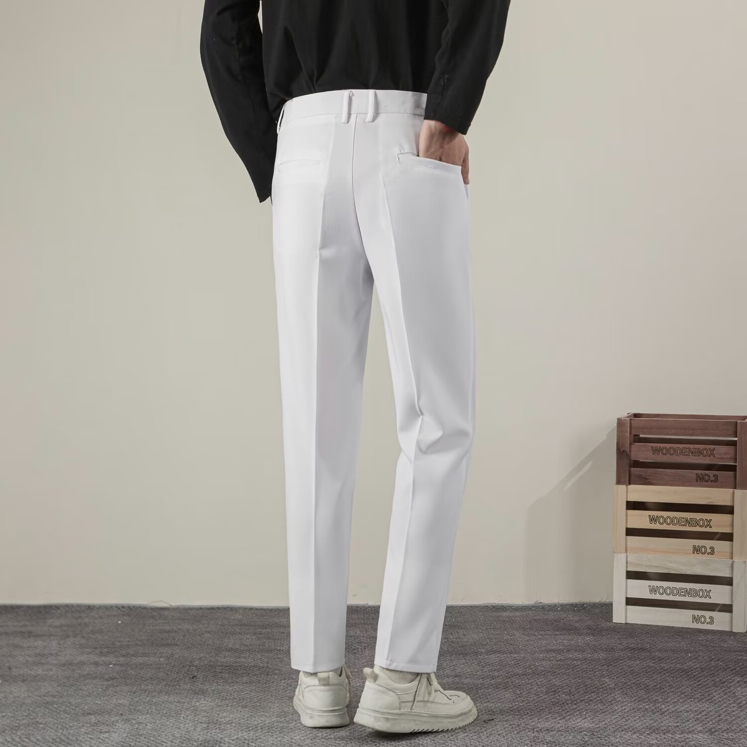 Yaz erkek Düz Renk Düz Rahat P - Streetwear Brand Pants incelemesi ve fiyatı
